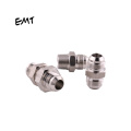 EMT Hot selling flare fitting JIC male thread metric 74 degree straight transition stainless steel hydraulic parts